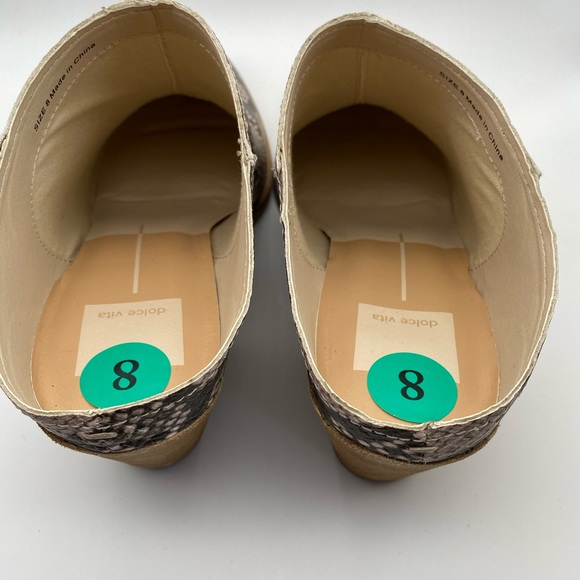 Dolce Vita Python Faux Snake Skin Roya Mule Shoe - Picture 4 of 7